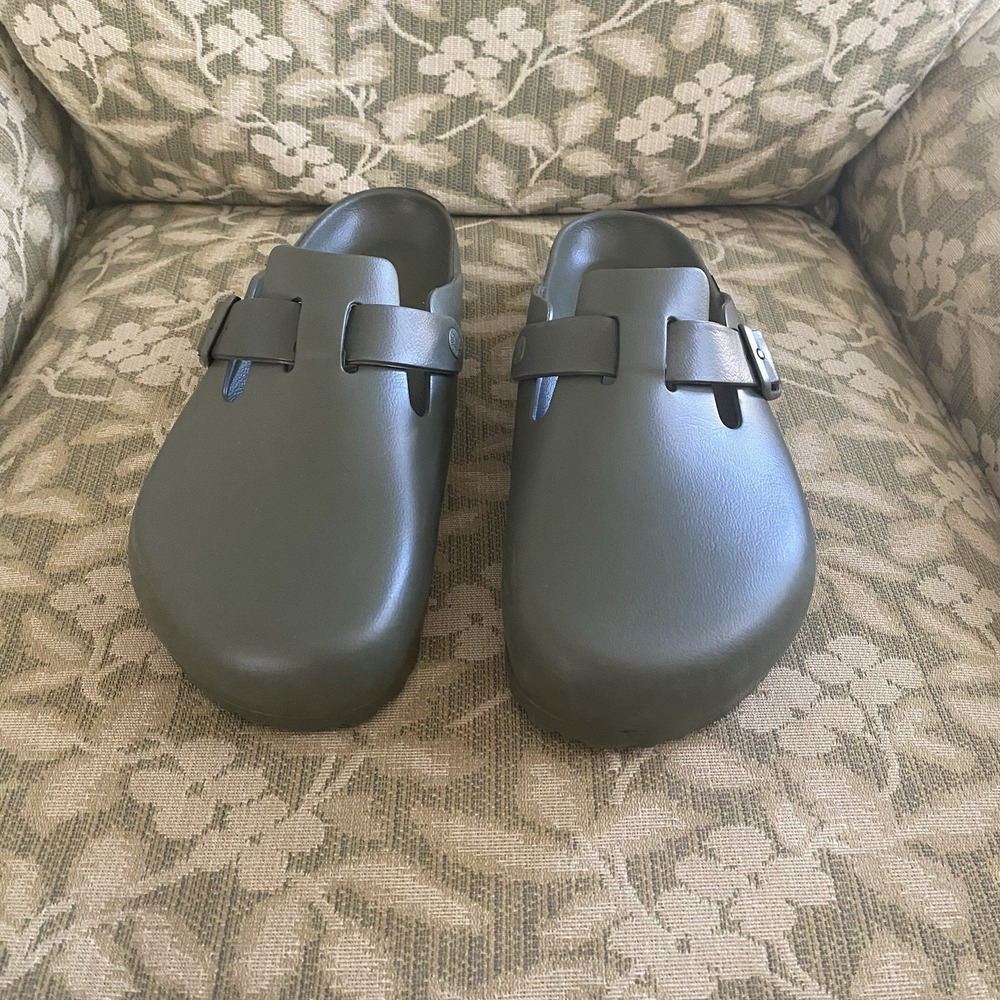 BIRKENSTOCK BOSTON Essentials EVA Khaki Green Mens 44/ US M 11 Reg Width